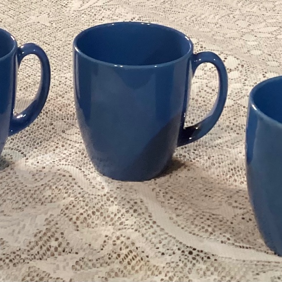 Corelle Coordinates Coffee Cups ~ Set Of 4 ~ Blue - Picture 1 of 11